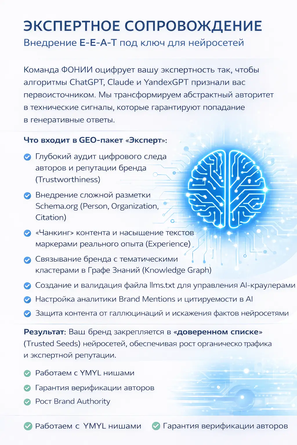 E-E-A-T сигналы и экспертность